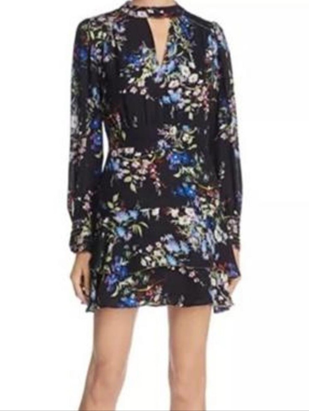 Parker Floral Silk Mini Dress 6